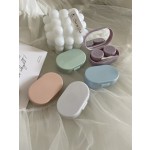 Cream Colored Contact Lens Case