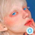 Cosplay Ragdoll Cat Blue Colored Contact Lenses