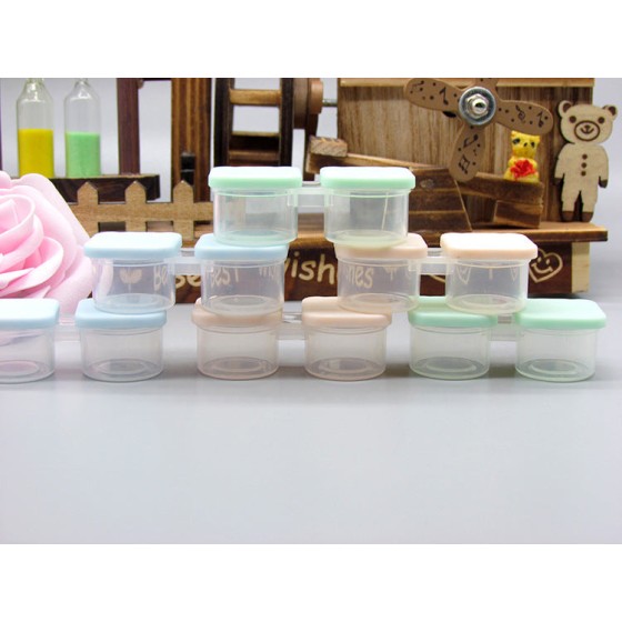 Portable Press Colored Contact Lens Case