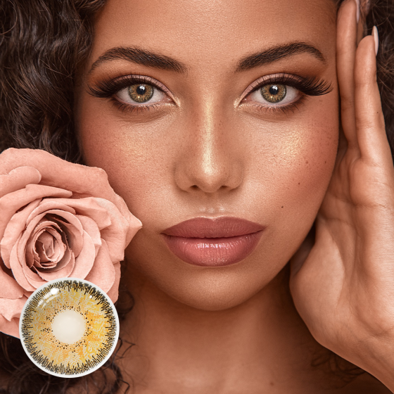 Artemis Golden Sand Colored Contact Lenses