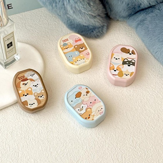 Cute Cartoon Colored Contact Lens Case