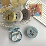 Ins Cute Dog Colored Contact Lens Case