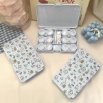Flowers Puppy Colored Contact Lens Case