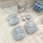 Ins Like Fish Cold Laser Butterflies Colored Contact Lens Case