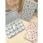 Flowers Puppy Colored Contact Lens Case