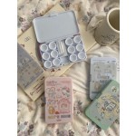 Mirror Lazy Cats Colored Contact Lens Case