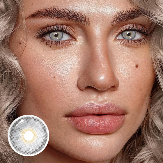 Cyrene Gray Prescription Colored Contact Lenses