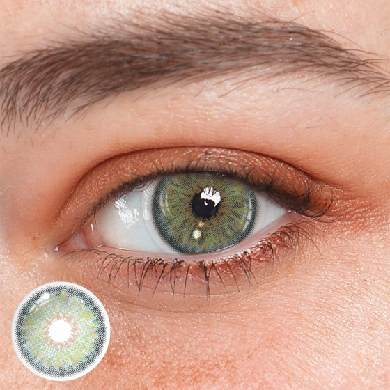 Cyrene Retro Green Colored Contact Lenses