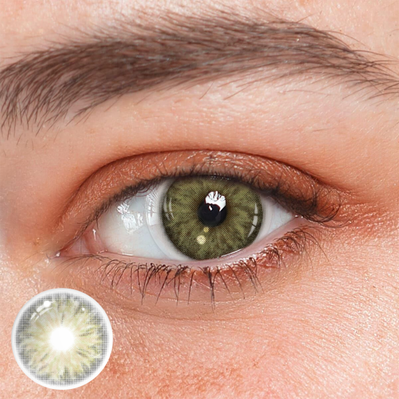 Cyrene Honey Brown Colored Contact Lenses