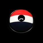 Cosplay France Flag Blue Colored Contact Lenses